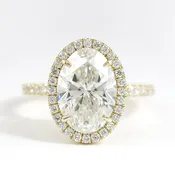 Michael Alan Jewelers-Open Gallery Halo Setting (Oval) (Yellow)