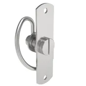 Compression Latch, Self-Adjusting, Medium Size, Tool Locking, Slotted Head, Rivet/Screw (Thru Hole) Installation, Smooth Spring, Steel, Zinc Plated, Bright
