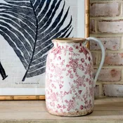 10.6" Red Heritage Handle Vase