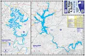 Blue Ridge & Burton Lakes Waterproof Map #319