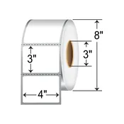 DT43-1P - DT 4x3 Label Perforated 3" Core