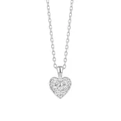 14K Gold Diamond Heart Necklace