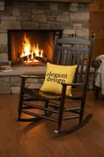 1200 Slat Jumbo Black Rocker