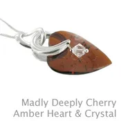 Amber Madly Deeply Amber Cherry Pendant