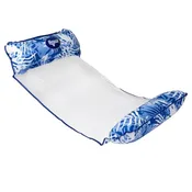Aqua Leisure AQL10061IB Fabric-Mesh Inflatable Pool Float, Assorted Colors