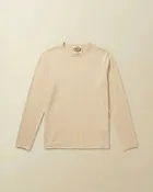 AM Roll Hem Long Sleeve Sweater Tee  - ( cream )