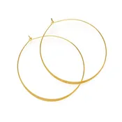 2" Classic Hoop Earrings: Gold