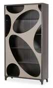21 Cosmopolitan Curio Center Cabinet in Taupe/Umber