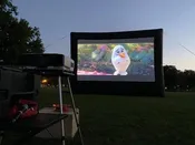 Drive-Up Series 36.5' Diagonal Inflatable Outdoor Theater for Drive-In - 67163