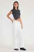 (OPEN PACK) Basic White Wide Leg Jeans WEP3625