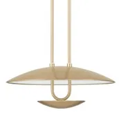 Hunter Sunset Ridge 18 inch LED Dome Pendant in Luxe Gold 48166