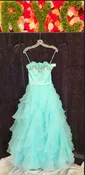 DISNEY ROYAL BALL Style 3511 Size 4 Aqua