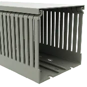 100mm x 100mm Cable Wiring Duct with Narrow Finger spacing and Removable Duct Cover, 2-meter long