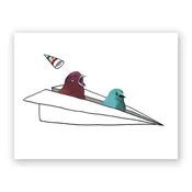Airplane Themed Birthday Greeting Card