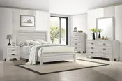 4 Piece off-white King bedroom set