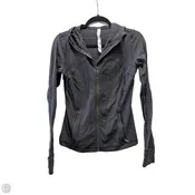 Athletic Jacket By Lululemon In Black, Size: 8