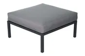 Archipelago Bahamian Ottoman – Dark Gray Frame | Dark Pebble Weave