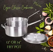 FRY POT WITH BASKET – 12″ ALUMINUM