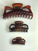 Butterfly Tortoise shell (Claw) Clips now available in 3 distinct sizes to suit various hair textures