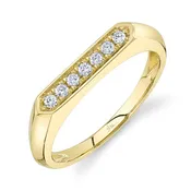 0.13CT DIAMOND BAR RING