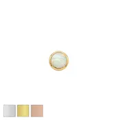 14kt Bezel Set Opal Top