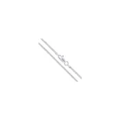 0.8MM Square Snake Chain 925 Sterling Silver 16-24 Inches