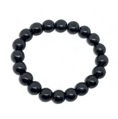 10mm Shungite Round Beads Bracelet