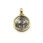 Pendant One Real Coin Philip II  Circa 1575  18k #82206 — Everett Designs