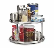 10.5" 2 Tier S/S Lazy susan, 6" tall