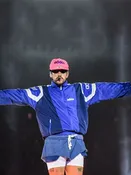 2026 Tour Bad Bunny Blue Track Jacket