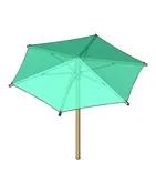 16′ Hexagon Umbrella | Shade Structure