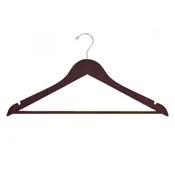 17" Wood Shirt Hanger with Rod