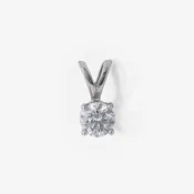 Lab-Grown Diamond Four Prong Pendant (1/4 ct)