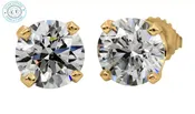 0.28 ct. Round Diamond Studs in 14k Yellow Gold-204736