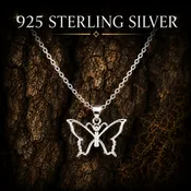 925 Sterling Silver Butterfly Necklace