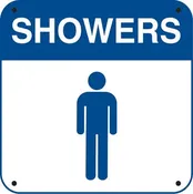 .040 Aluminum- "Showers" Man Symbol