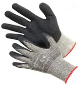 Black Polyester Shell with Black Nitrile Foam Coating Glove