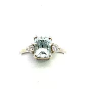 14kw Aquamarine Gold Ring