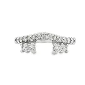 14K Gold .45ctw Diamond Wrap Accent Ring Guard