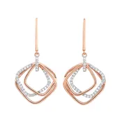 10Kt Rose Gold Diamond 1/3Ctw Earring