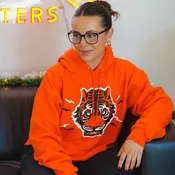 Blind Tiger Logo Hoodie - Orange