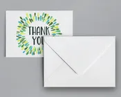 Watercolor Sunburst Thank You Card — M & M Digital Printing