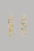 Abalone Link Drop Earrings