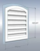 Arched Top Wall Louvers