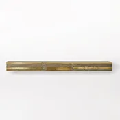 Abstract Block Floating Shelf - Brass