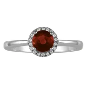 10 Karat White Garnet Ring