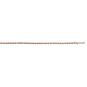 10K Rose Gold 3.5mm Diamond Cut Rope <br />377-025