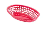 #1074 RED OVAL BASKETS 3DZ*