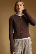 Button Front Sweater Knit Cardigan