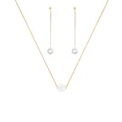 Abby Pearl Necklace & Earrings Set